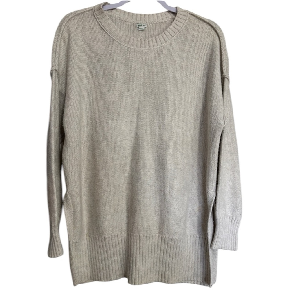 Aerie Big Sky Oversized Cream Sweater Pullover Womens Size X-Small